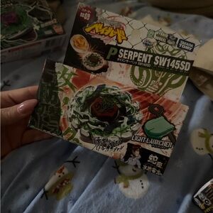Takara Tomy P Serpent SW145SD Beyblade Stadium Top - Green